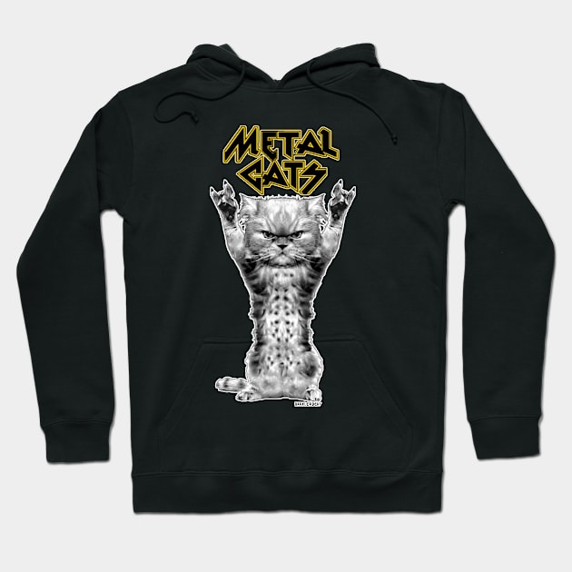 Metal Cats Hoodie by darklordpug